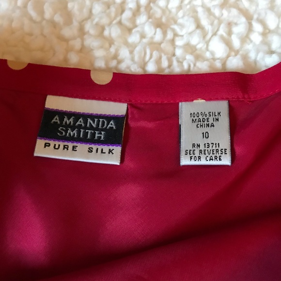 Adorable 100% silk polkadot skirt - Picture 4 of 4